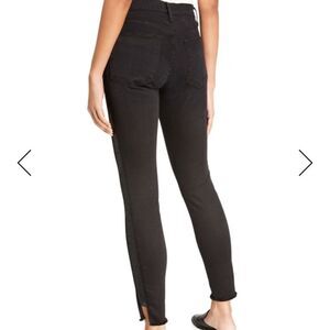 FRAME Le Skinny de Jeanne stripe cutout ankle